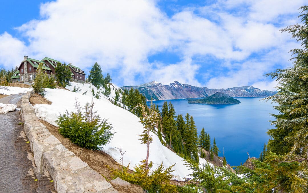 Beautiful Panorama Of Crater Lake